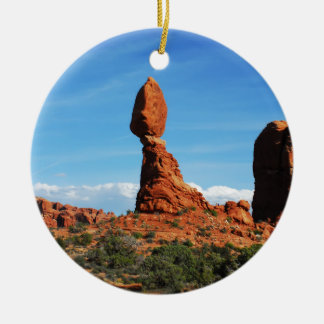canyon lands balanced rock ceramic tree decoration