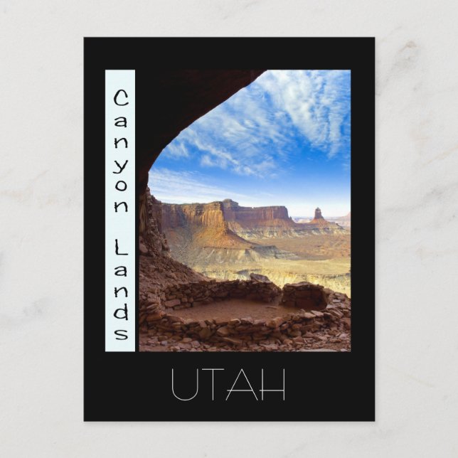 canyon lands, UTAH Postcard (Front)