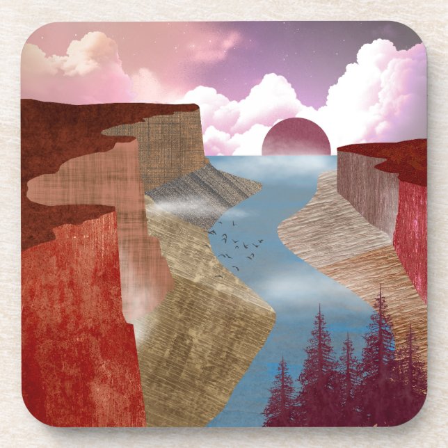 Canyon Ocean Landscape Coaster (Front)