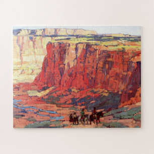 Canyon Riders Edgar Payne Jigsaw Puzzle