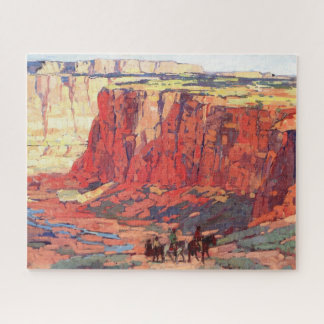 Canyon Riders Edgar Payne Jigsaw Puzzle