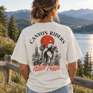Canyon Riders Western Cowboy Desert Tri-Blend Shirt