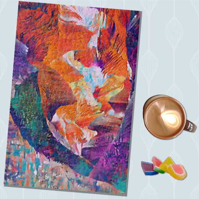 Canyon semi -bstract art puizzle jigsaw puzzle (Creator Uploaded)