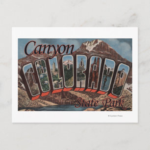 Canyon State Park, Colorado - Large Letter Scene Postcard