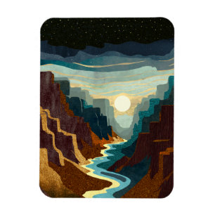 Canyon Sunset Landscape Magnet