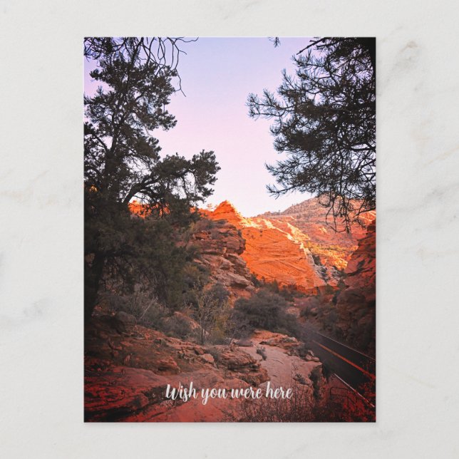 Canyon Trail Zion National Park, Utah Wish Postcard (Front)