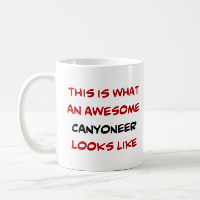 canyoneer, awesome coffee mug (Left)