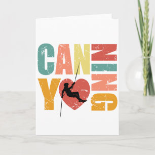 Canyoneering I Love Canyoning Rappelling Lover Card