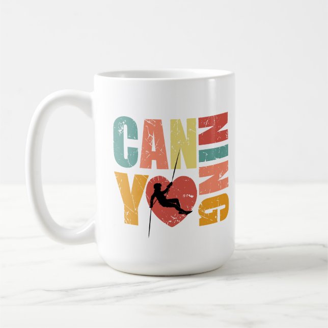 Canyoneering I Love Canyoning Rappelling Lover Coffee Mug (Left)