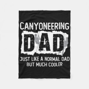 Canyoneering Papa Dad Father Canyoning Fleece Blanket