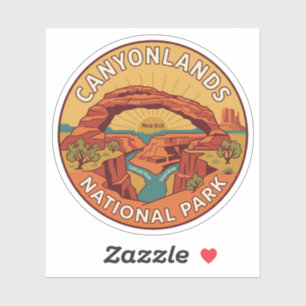 Canyonlands Mesa Arch Utah Retro Travel