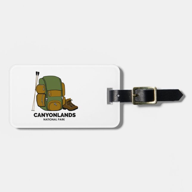 Canyonlands National Park Backpack Luggage Tag (Front Horizontal)