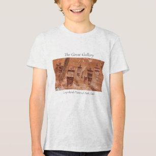 Canyonlands National Park Great Gallery Rock Art Tri-Blend Shirt
