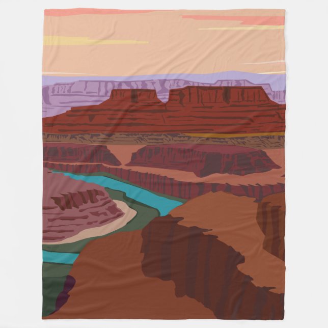 Canyonlands National Park in Utah Fleece Blanket (Front)