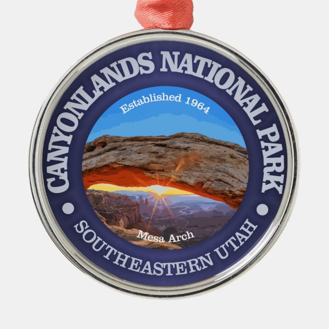 Canyonlands National Park Metal Tree Decoration (Front)