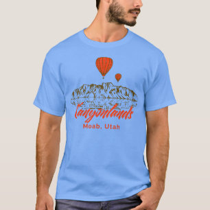 Canyonlands National Park Moab Utah Hot Air Balloo T-Shirt