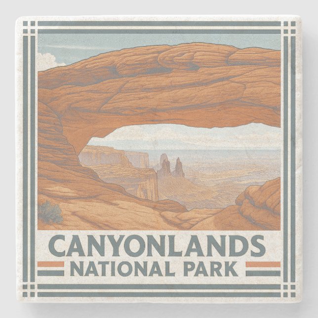 Canyonlands National Park Stone Coaster (Front)