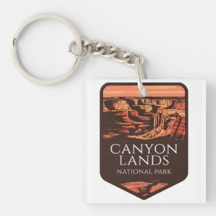 Canyonlands National Park Sunset Emblem Key Ring