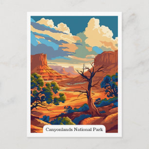Canyonlands National Park, Utah Travel Vintage Postcard