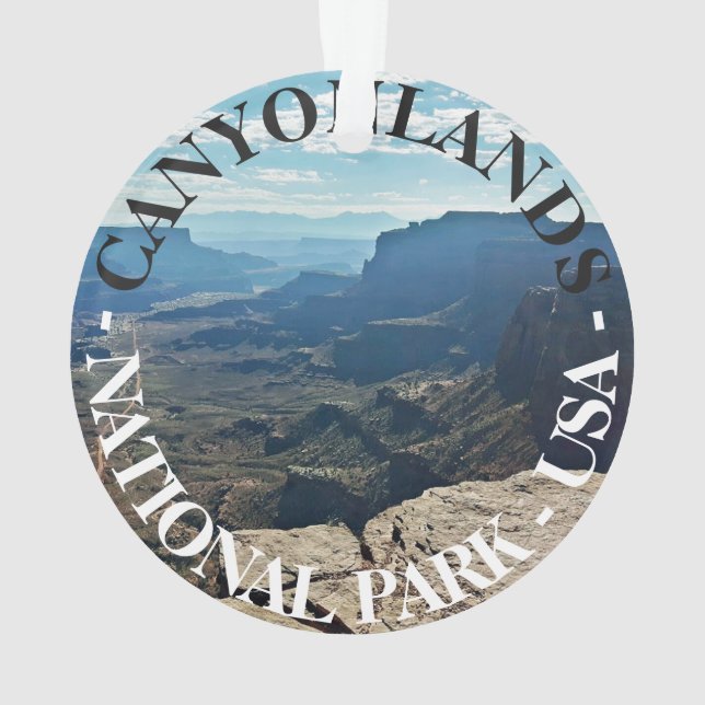 Canyonlands National Park Utah USA travel Ornament (Back)