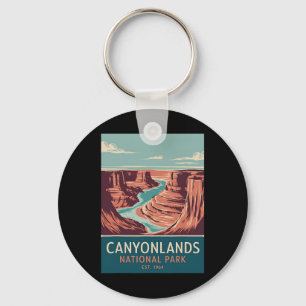 Canyonlands National Park Vintage Camping Hiking M Key Ring