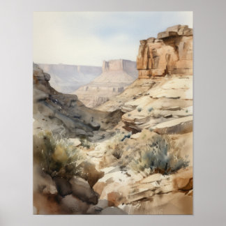 Canyonlands Utah Landscape Art Print Poster