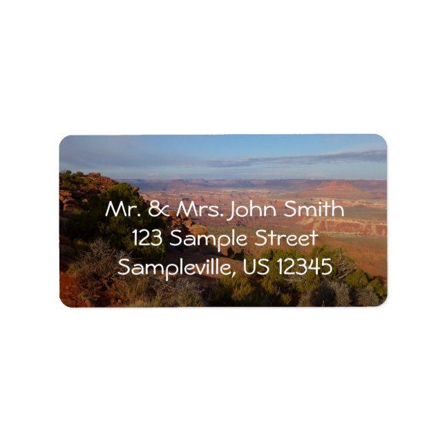 Canyonlands View from Grand View Point Trail Label (Front)