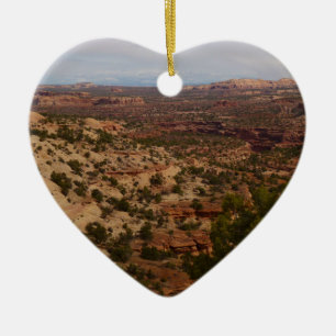 Canyonlands View from Neck Springs Trail Ceramic Tree Decoration