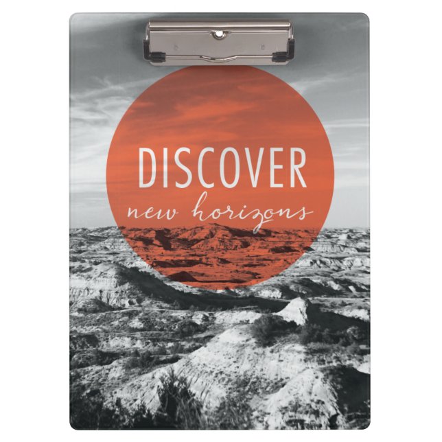 Canyons | Discover New Horizons Quote Clipboard (Front)