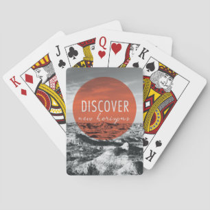 Canyons Discover New Horizons Quote Playing Cards