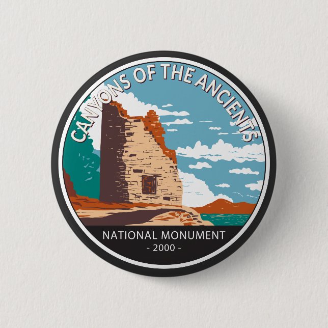 Canyons of the Ancients National Monument Circle  6 Cm Round Badge (Front)