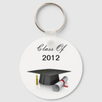 Cap and Diploma Class Of 2012 Graduation Keychain