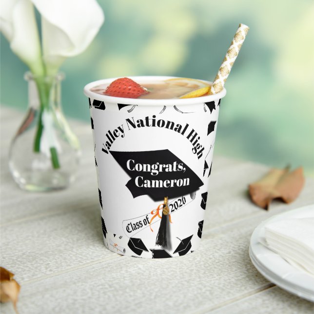 Cap and Diploma Class of 2026 Graduation Paper Cups (Insitu)