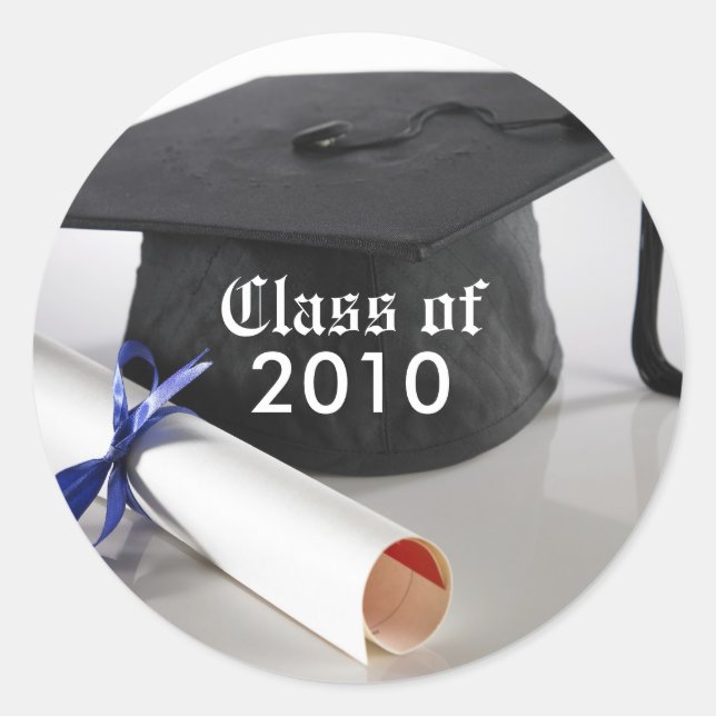 Cap and Tassel Custom Graduation Invitation Seal (Front)
