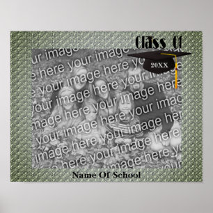 Cap And Tassel Graduation Frame Add Your Photo Poster