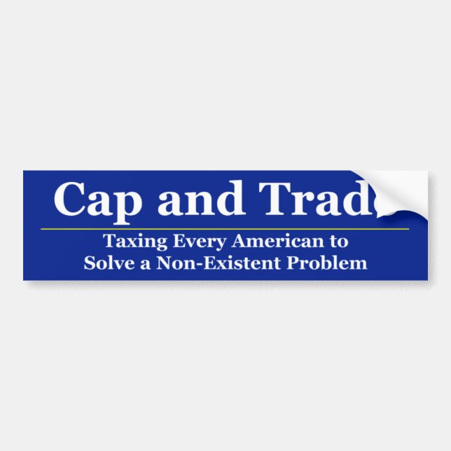 Cap and Trade 2 Bumper Sticker (Front)