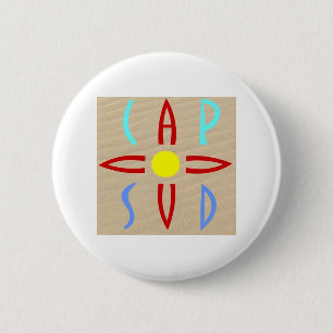 Cap au Sud 6 Cm Round Badge