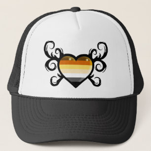cap bear flag heart