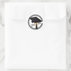 Cap Diploma Class of 2026 Graduation  Classic Round Sticker