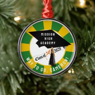 Cap Diploma Class of 2026 Graduation Metal Tree Decoration