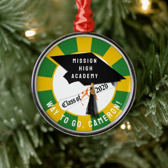 Cap Diploma Class of 2026 Graduation Metal Tree Decoration (Tree)