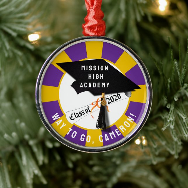Cap Diploma Class of 2026 Graduation Metal Tree Decoration (Tree)