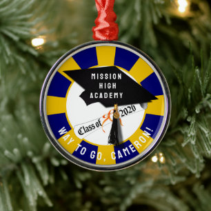 Cap Diploma Class of 2026 Graduation Metal Tree Decoration