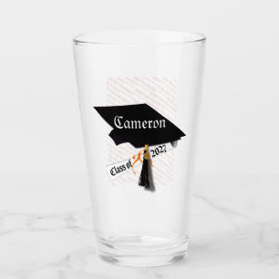 Cap Diploma Class of 2027 Photo Graduation Glass