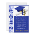 Cap & Diploma, Royal Blue/Gold Graduation