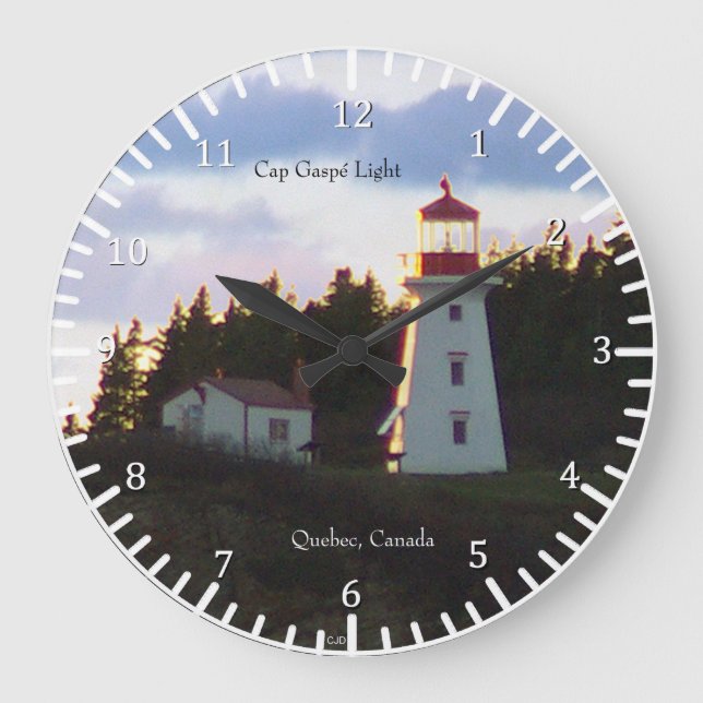 Cap Gasp Light clocker Large Clock (Front)