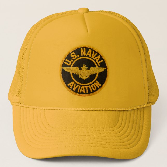 Cap Imported Trucker - US Naval Aviation (Front)
