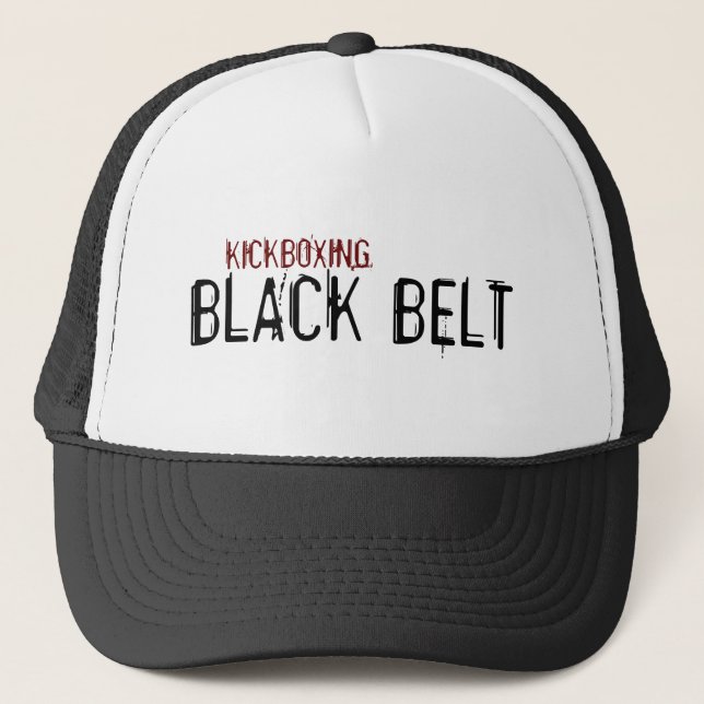 Cap Kickboxing Black Belt 003 (Front)