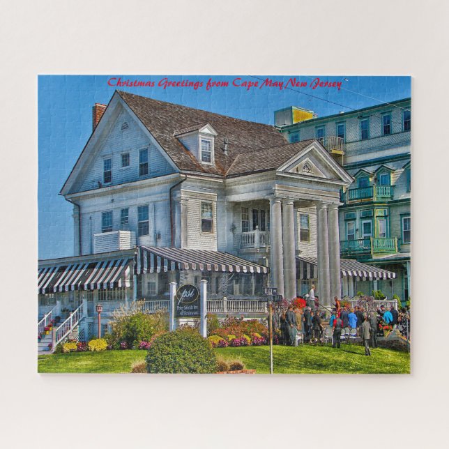 Cap May New Jersey.Christmas Greetings Jigsaw Puzzle (Horizontal)