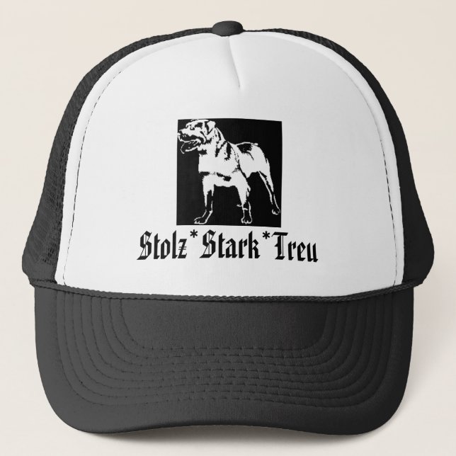 Cap-Rottweiler Trucker Hat (Front)